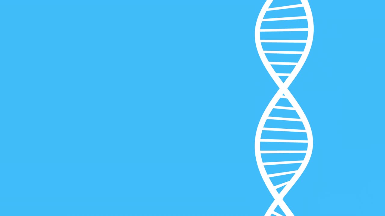 animación de adn con antecedentes de química científica