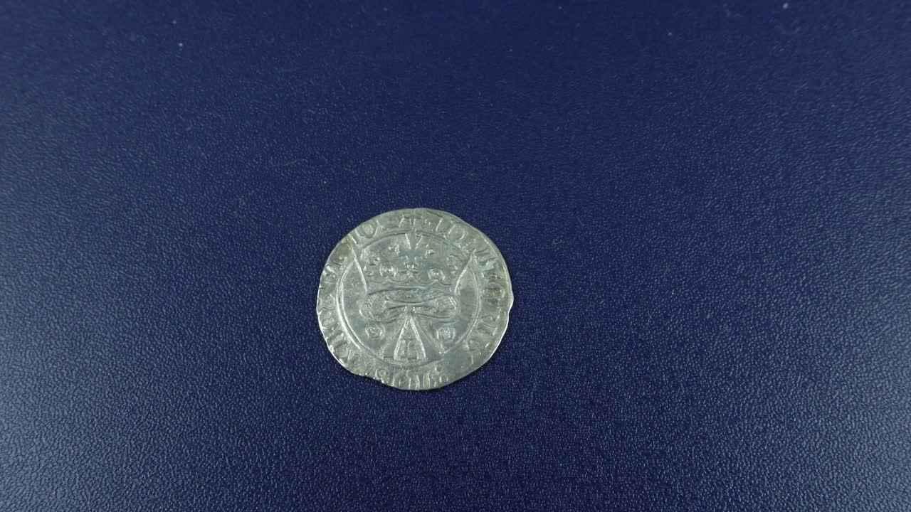 Portuguese Old Silver coin. Chinfrao, Reign of Dom Afonso V