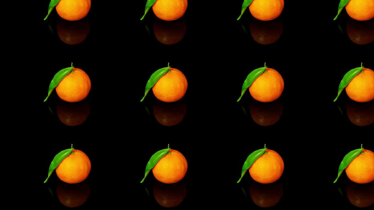 el patrón de la fruta de la mandarina