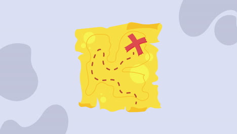 guide paper map nautical animation