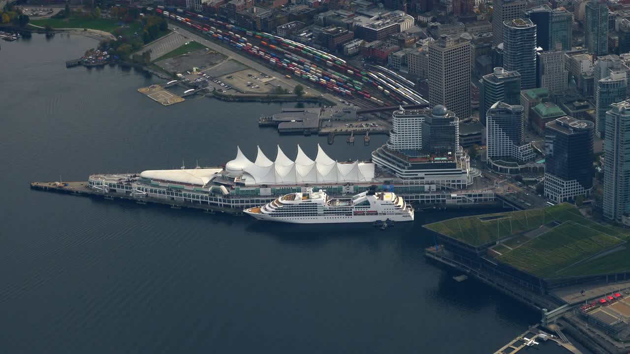 캐나다: 밴쿠버 항구의 상징적인 랜드마크, 브리티시 컬럼비아, 캐나다