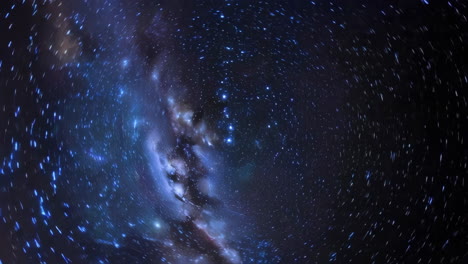 starry night sky, long exposure