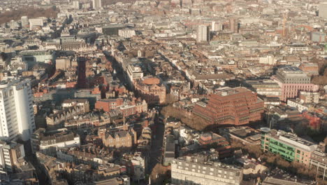 Circling-aerial-shot-around-Cambridge-circus-Central-London