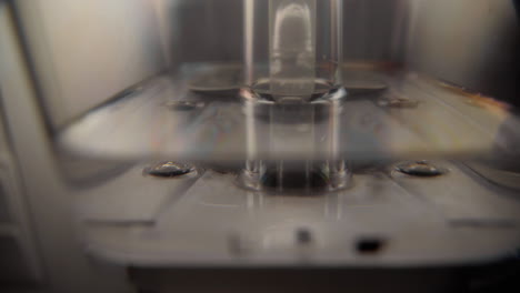 water running through water tank of a coffee machine moccamaster detail 4k