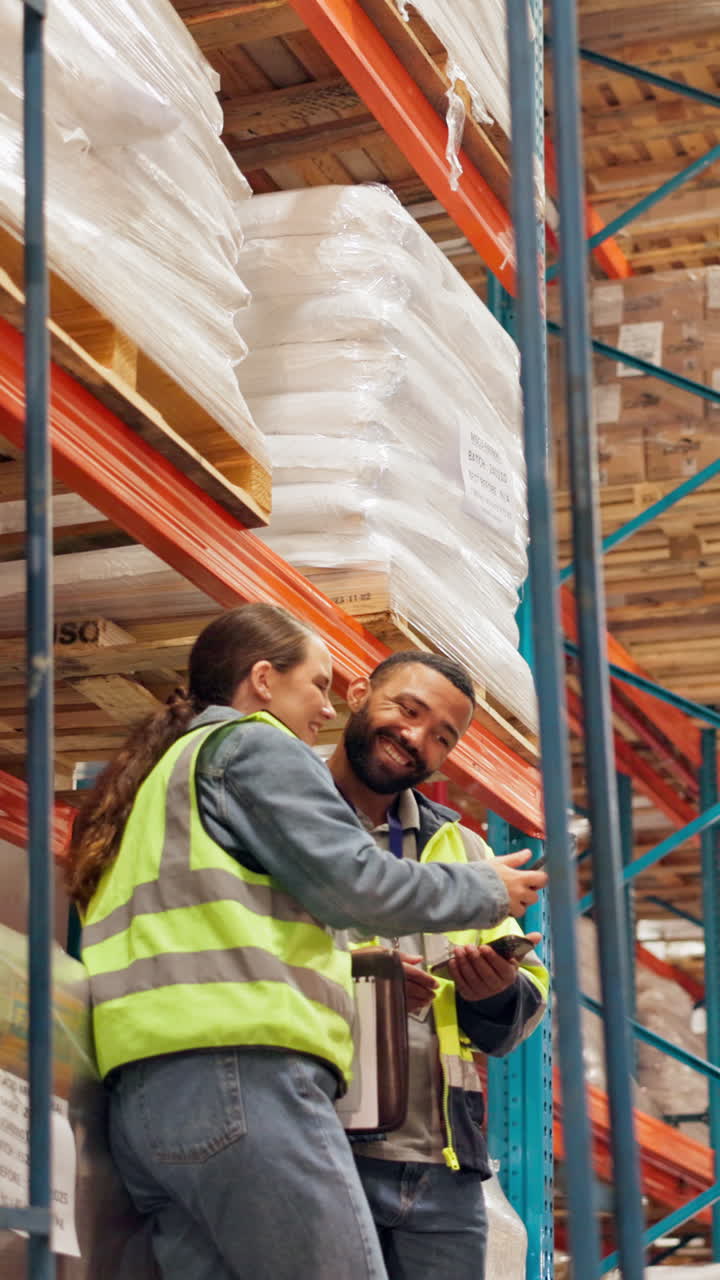 Warehouse Employees Checking Inventory