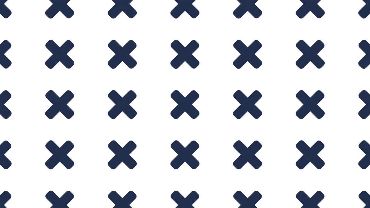 Animation of blue cross in with background
