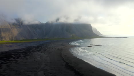 Drone-footage-of-stokkness-beach-on-a