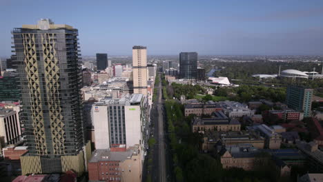 aerial view of adelaide cityscape, australia