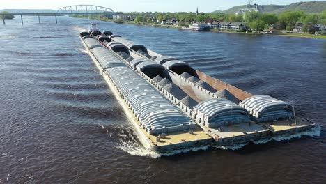 barge on a river