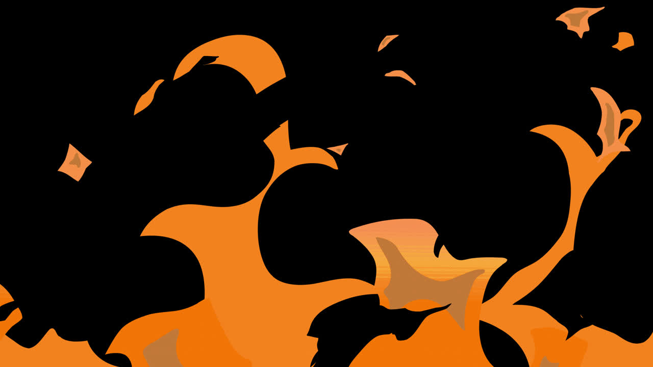 Premium stock video - Cartoon transition liquid fire effect loop ...