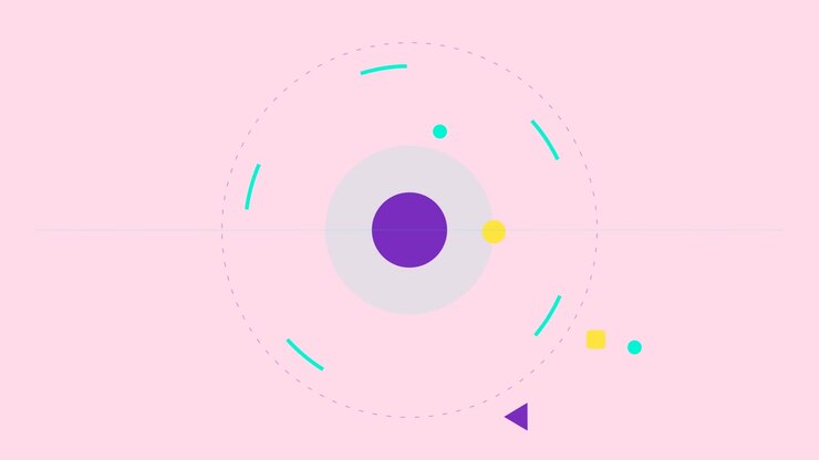 Abstract Motion Graphics with Rotating Geometric Shapes