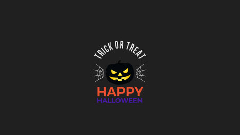 Feliz-Halloween-Y-Truco-O-Trato-Palabra-Gráficos-En-Movimiento-Video-Fondo-Transparente-Con-Canal-Alfa