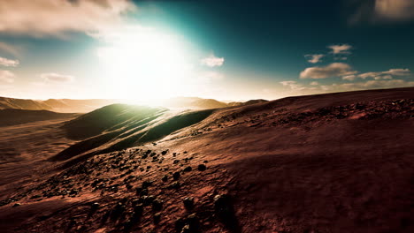 hermosas dunas de arena en el desierto del sáhara al atardecer