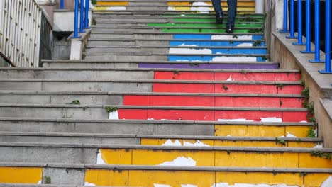 old ful stair leading up in istanbul