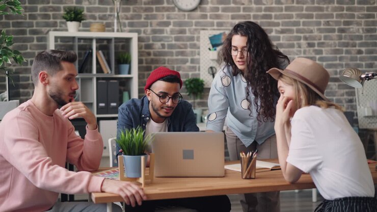 Team Møde i moderne kontor