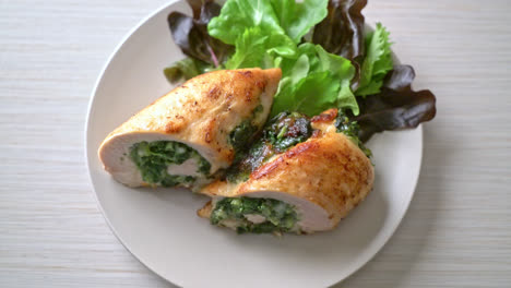 Baked-chicken-breast-stuffed-with-cheese-and-spinach