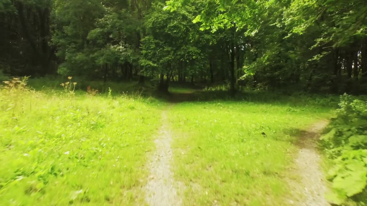 평화로운 시골의 드론 영상