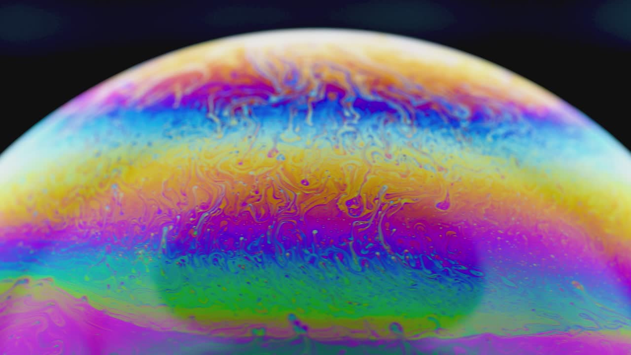 burbuja de jabón macro colorido psicodélico