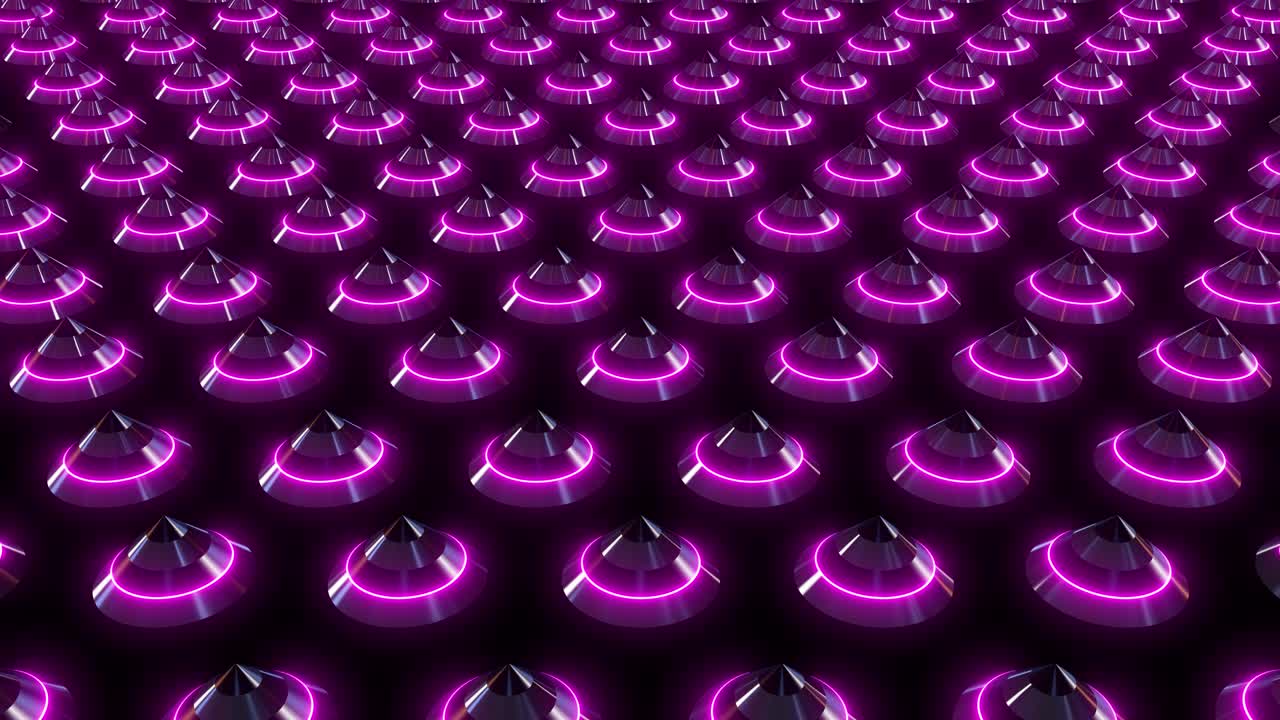 Abstract Neon Spikes Pattern