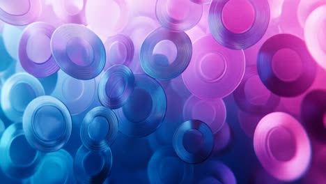 abstract circles in gradient colors