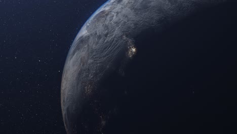 earth from space at night