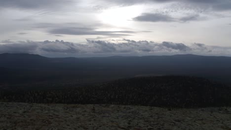 mountain landscape with cloudy sky