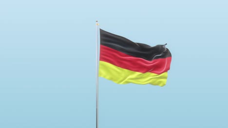 german flag with alpha and background with different angle of movement