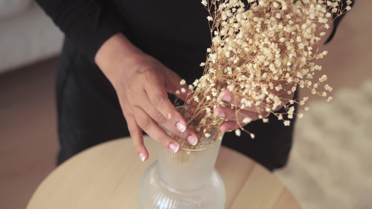 Floral arrangement on a table