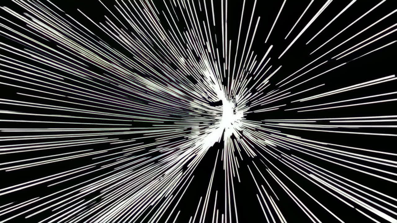 Abstract Radial Burst Art
