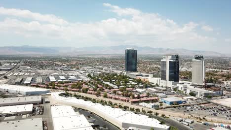 residential complex near las vegas strip. aerial forward