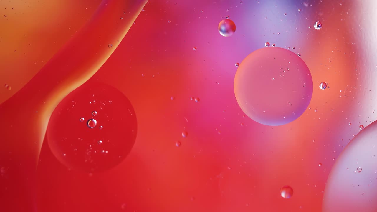 Motion Drops. Beautiful Bright Background. Fluid Art