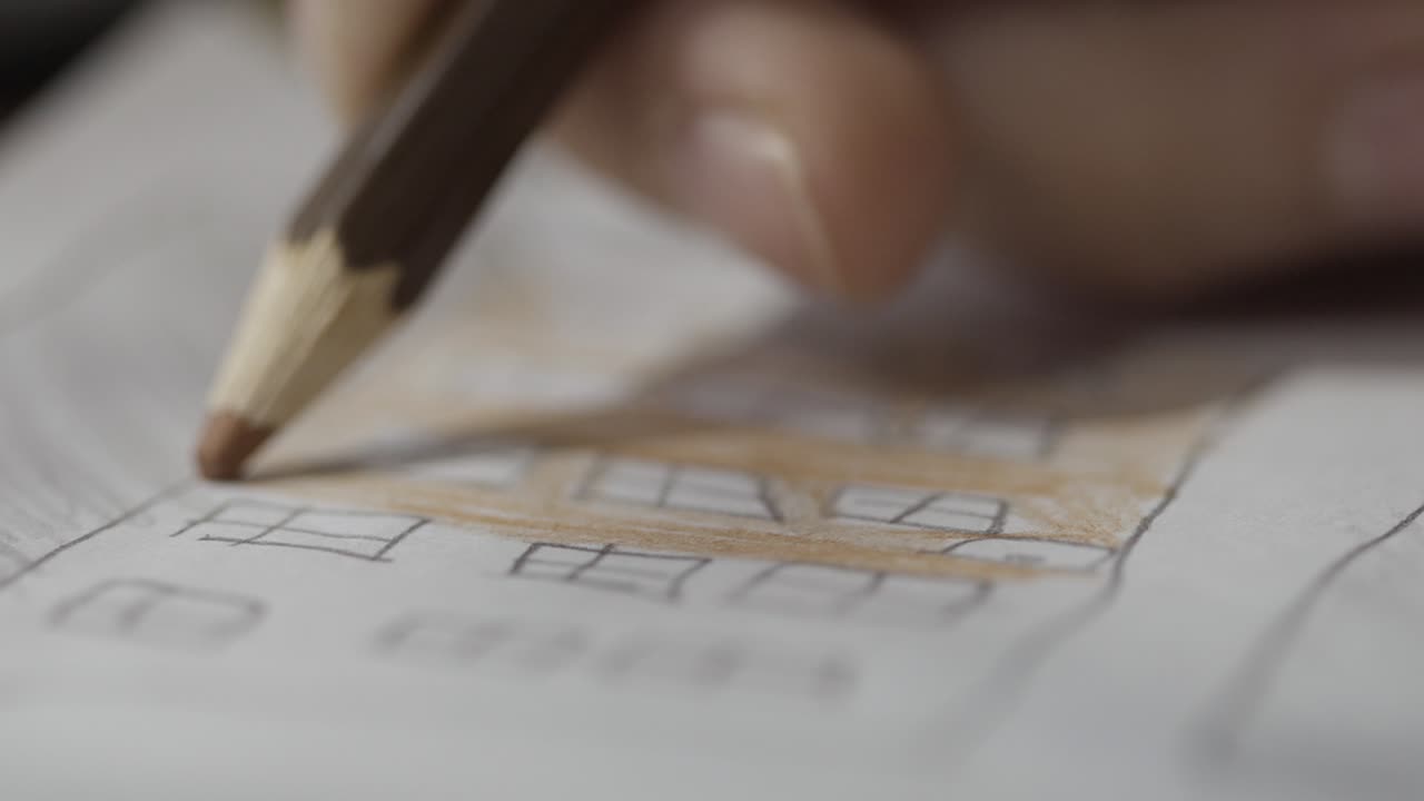 집 의 그림 을 칠하는 아이