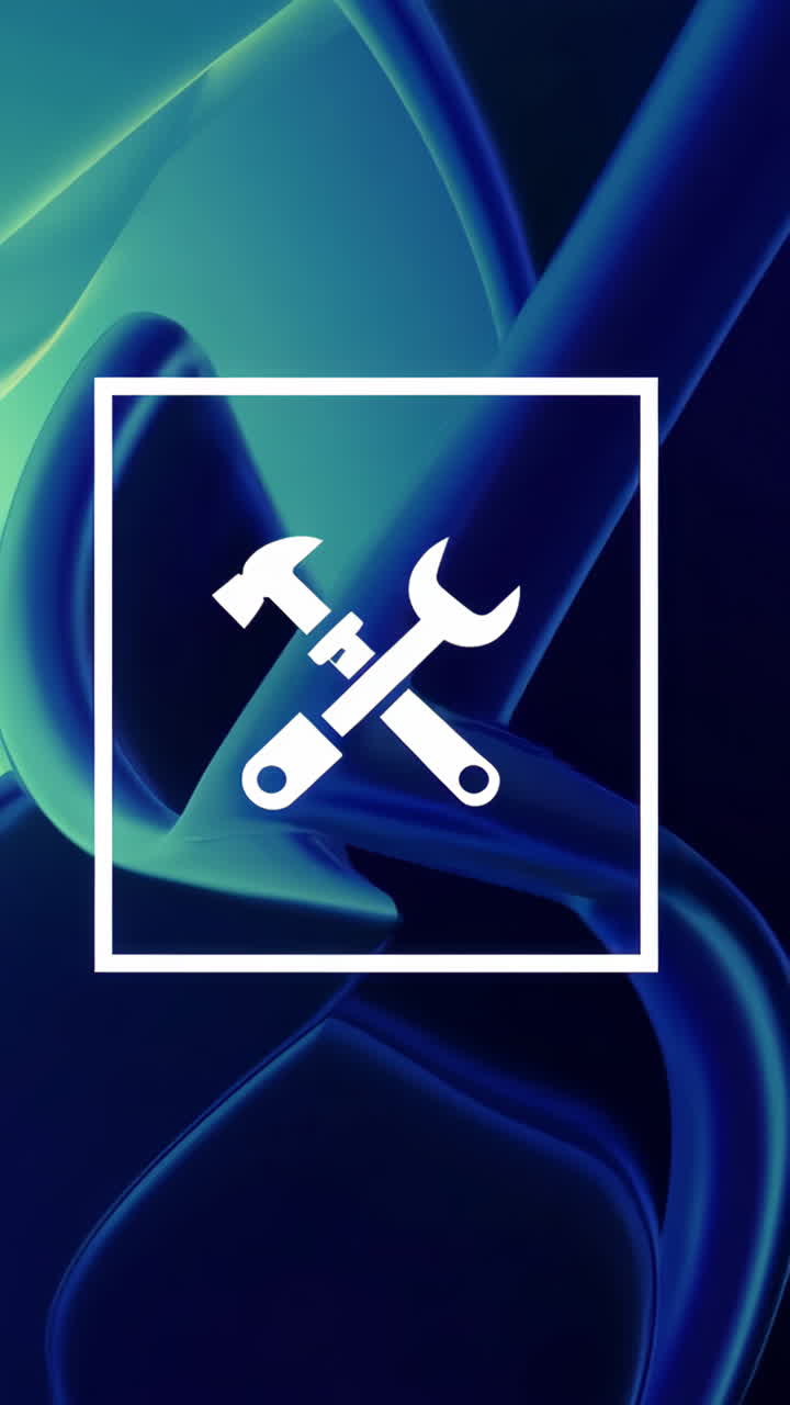 Tools Icon on Abstract Background