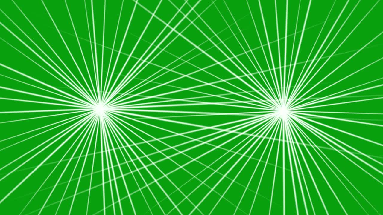 Light rays green screen motion graphics