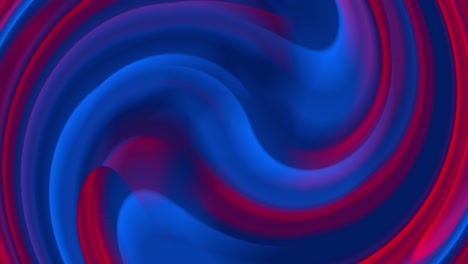animación de fondo abstracta de un vórtice rojo y azul de gradiente que gira en sentido contrario a las agujas del reloj en un bucle continuo