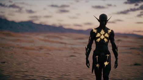 dark elf in the desert