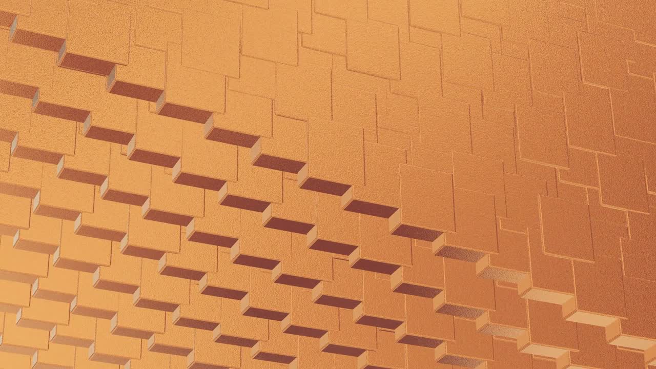 abstracto geométrico rosa fondo dorado azulejos de papel de aluminio textura de bucle sin costura fondo renderizado en 3d