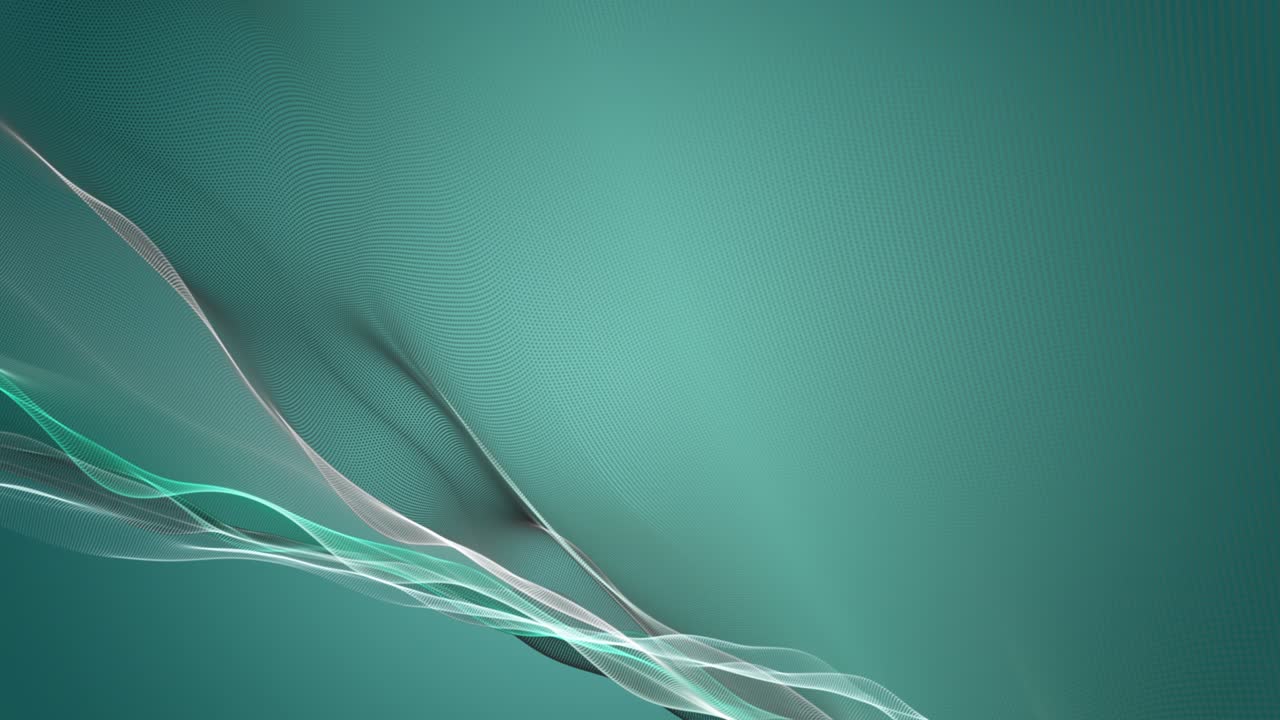 animación fantástica con objeto de onda de partículas en cámara lenta y espacio para texto, 4096x2304 bucle 4k