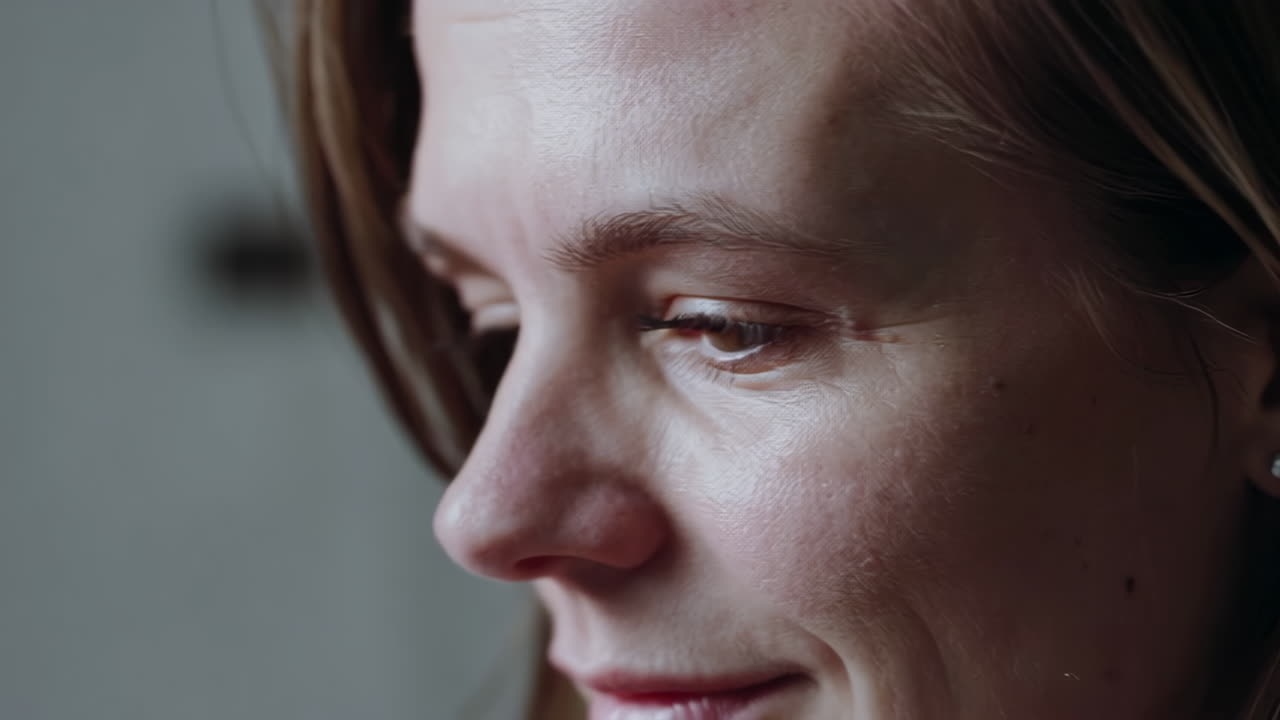 Close-up portrait of a woman