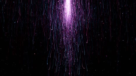particles blue pink event game trailer titles cinematic concert stage background loop