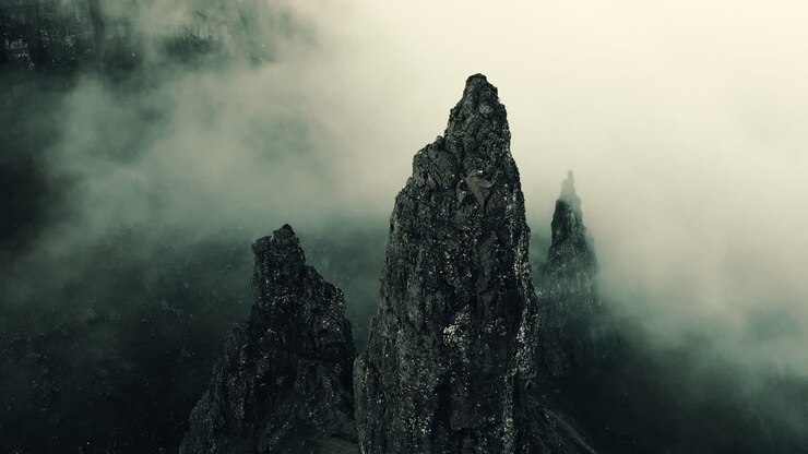 Misty Mountain Peaks