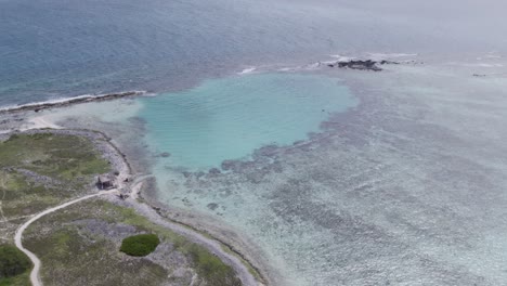 aerial view of los roques, venezuela