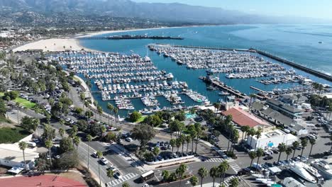 panoramic view at santa barbara in california united states