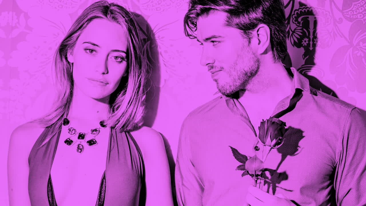 남자와 여자 장미 4k 16