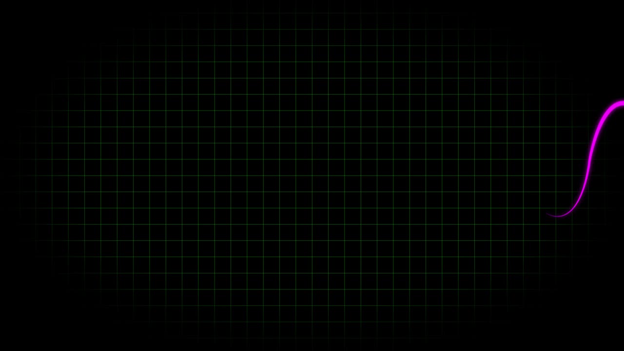 전기 심장 기록 오실로스코프 파동 형태 애니메이션 모션 그래픽