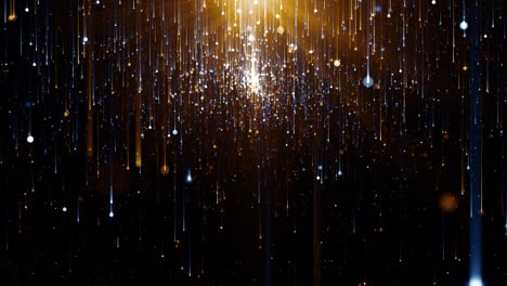 particelle di polvere astratto luce bokeh titoli di movimento ciclo di sfondo cinematografico