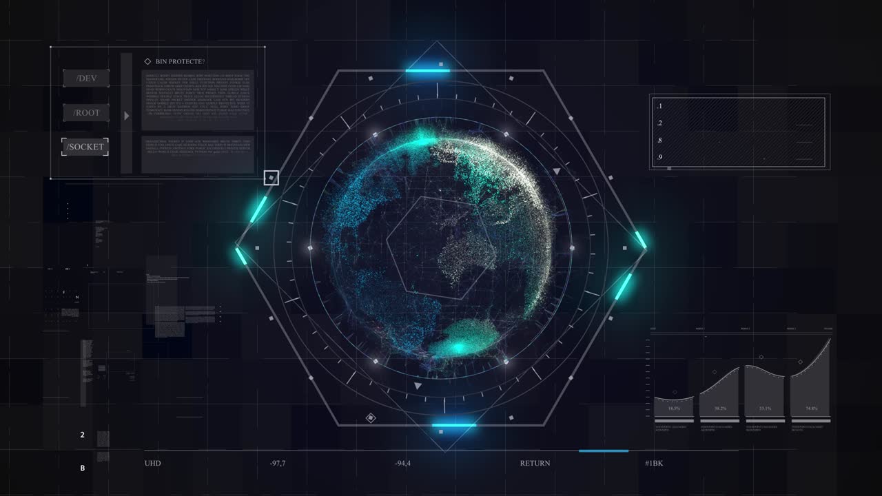 hi 기술 추상적인 배경 4k