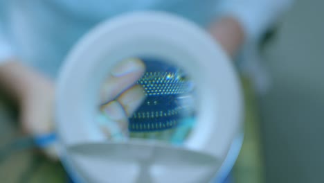 robotic engineer assembling circuit board at desk 4k