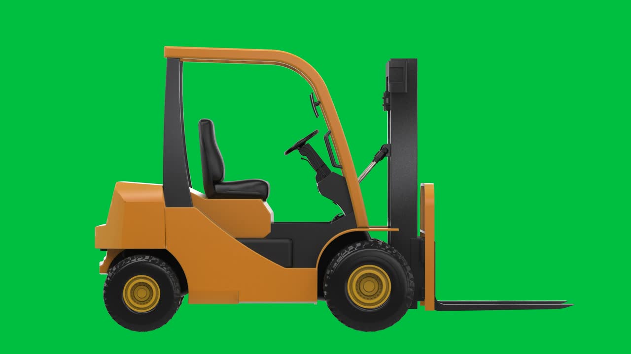 carrello elevatore a forchetta isolato