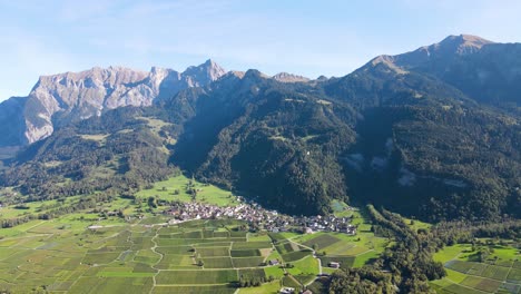 suiza, maienfeld, bad, ragaz, rin, valle, alpes, naturaleza, turismo, suizo